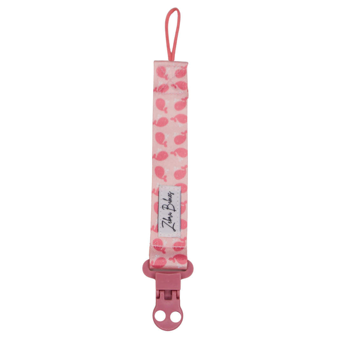 Zebra Babies Dummy Clips Flexi Ribbon