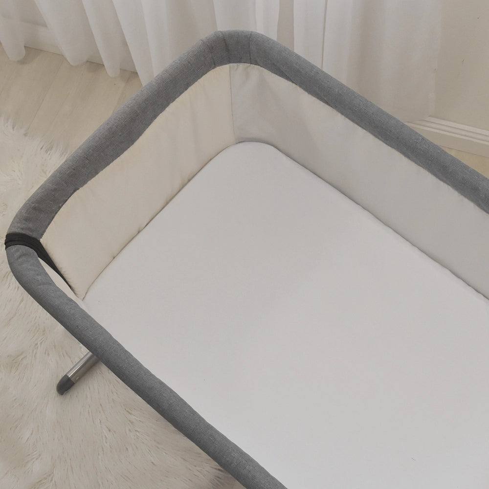 Living Textiles 2 Pk Co-sleeper Fitted Sheets - White