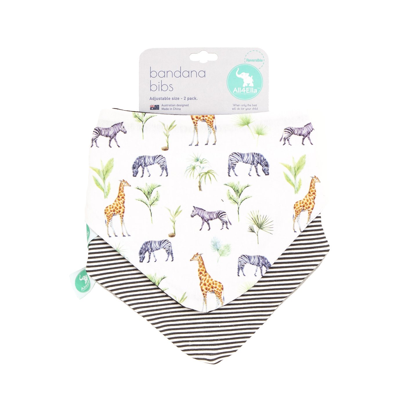 All4ella Bandana Bibs 2pk