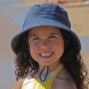 Bedhead Bucket Hat - Denim With Ponytail Hole