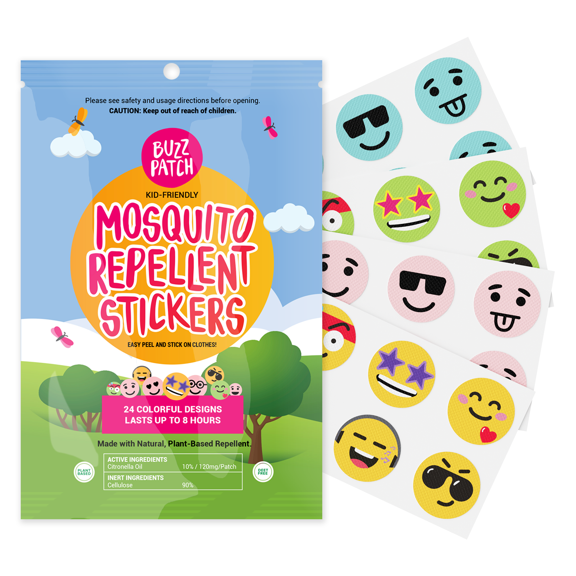 The Natural Patch Co Buzzpatch Mosquito Repellent Stickers