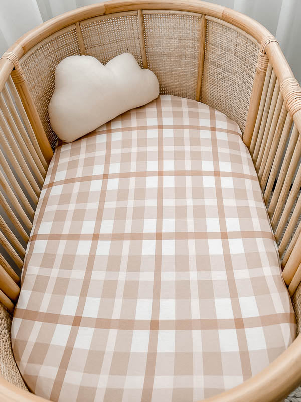Snuggly Jacks Fitted Bassinet Sheet/ Change Mat Cover