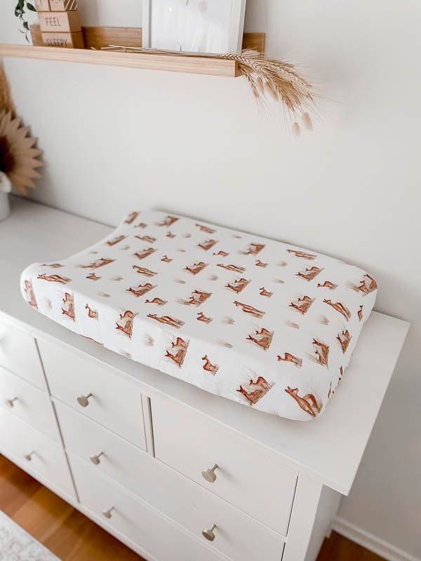 Snuggly Jacks Fitted Bassinet Sheet/ Change Mat Cover