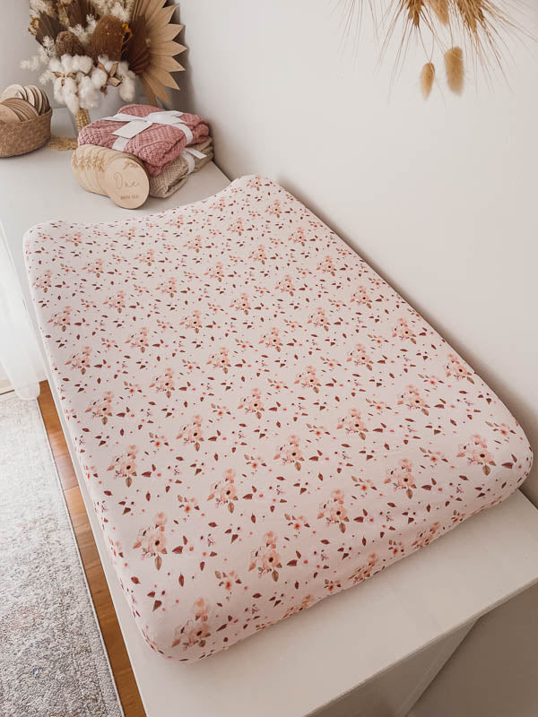 Snuggly Jacks Fitted Bassinet Sheet/ Change Mat Cover