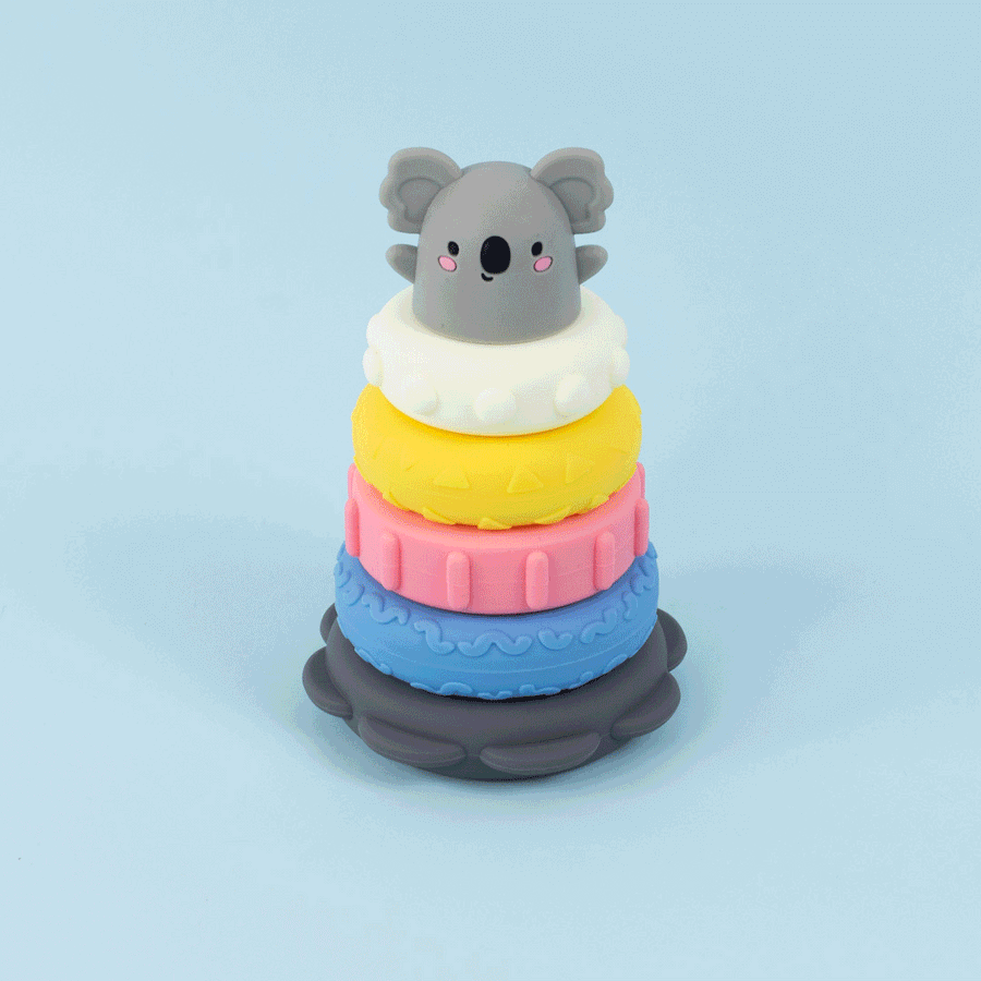 Tiger Tribe Silicone Stacker - Koala