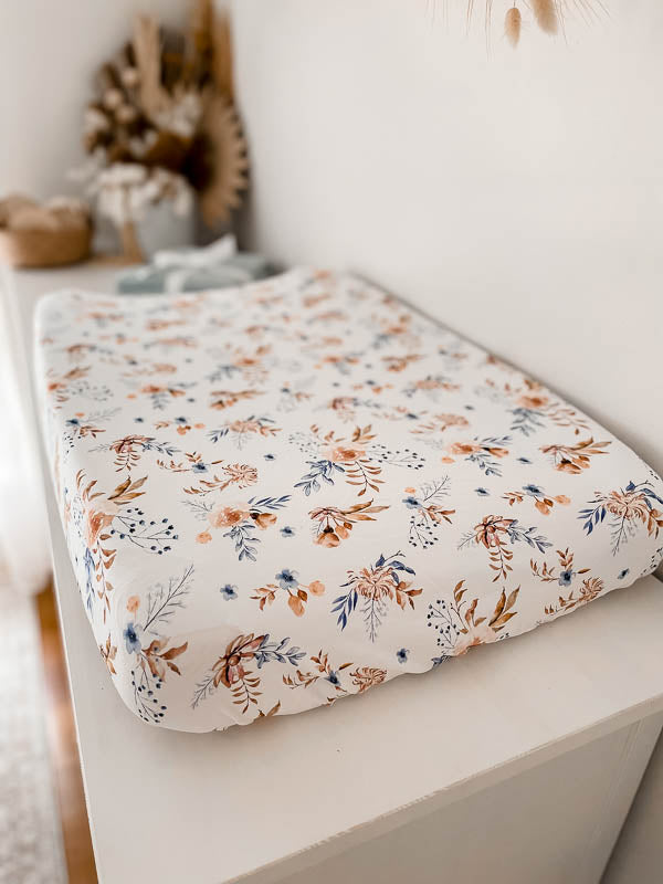 Snuggly Jacks Fitted Bassinet Sheet/ Change Mat Cover