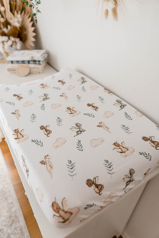 Snuggly Jacks Fitted Bassinet Sheet/ Change Mat Cover