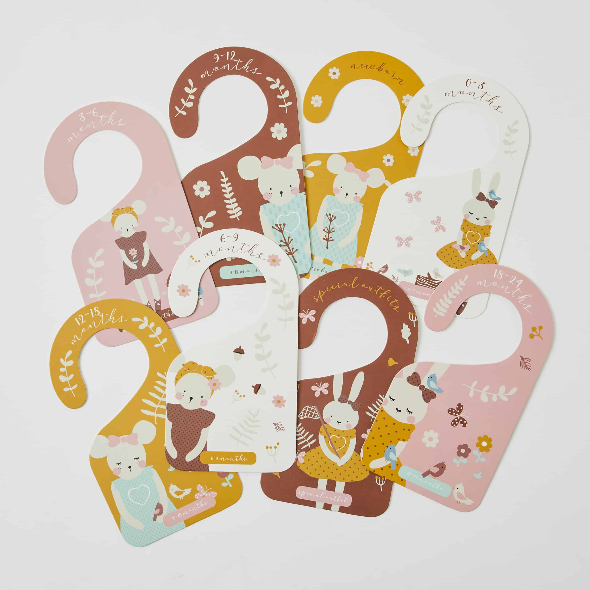 In The Meadow 8pc Baby Wardrobe Size Dividers