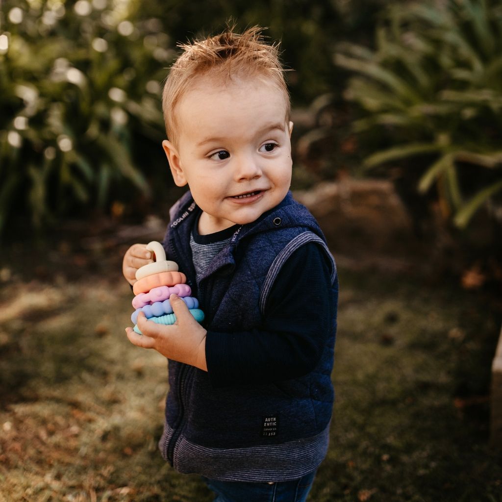 Jellystone Rainbow Stacker And Teether