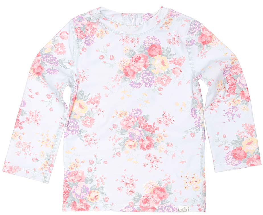 Toshi Swim Rashie Long Sleeve - Celeste