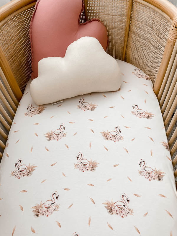 Snuggly Jacks Fitted Bassinet Sheet/ Change Mat Cover