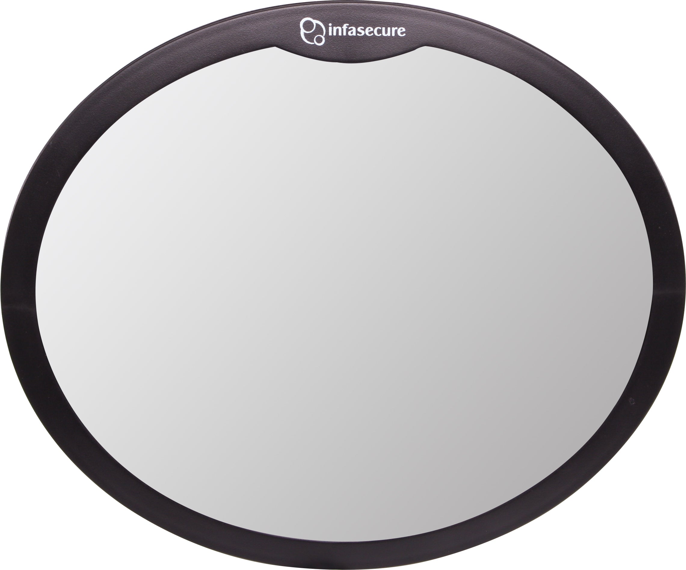 InfaSecure Large Round Mirror - Black