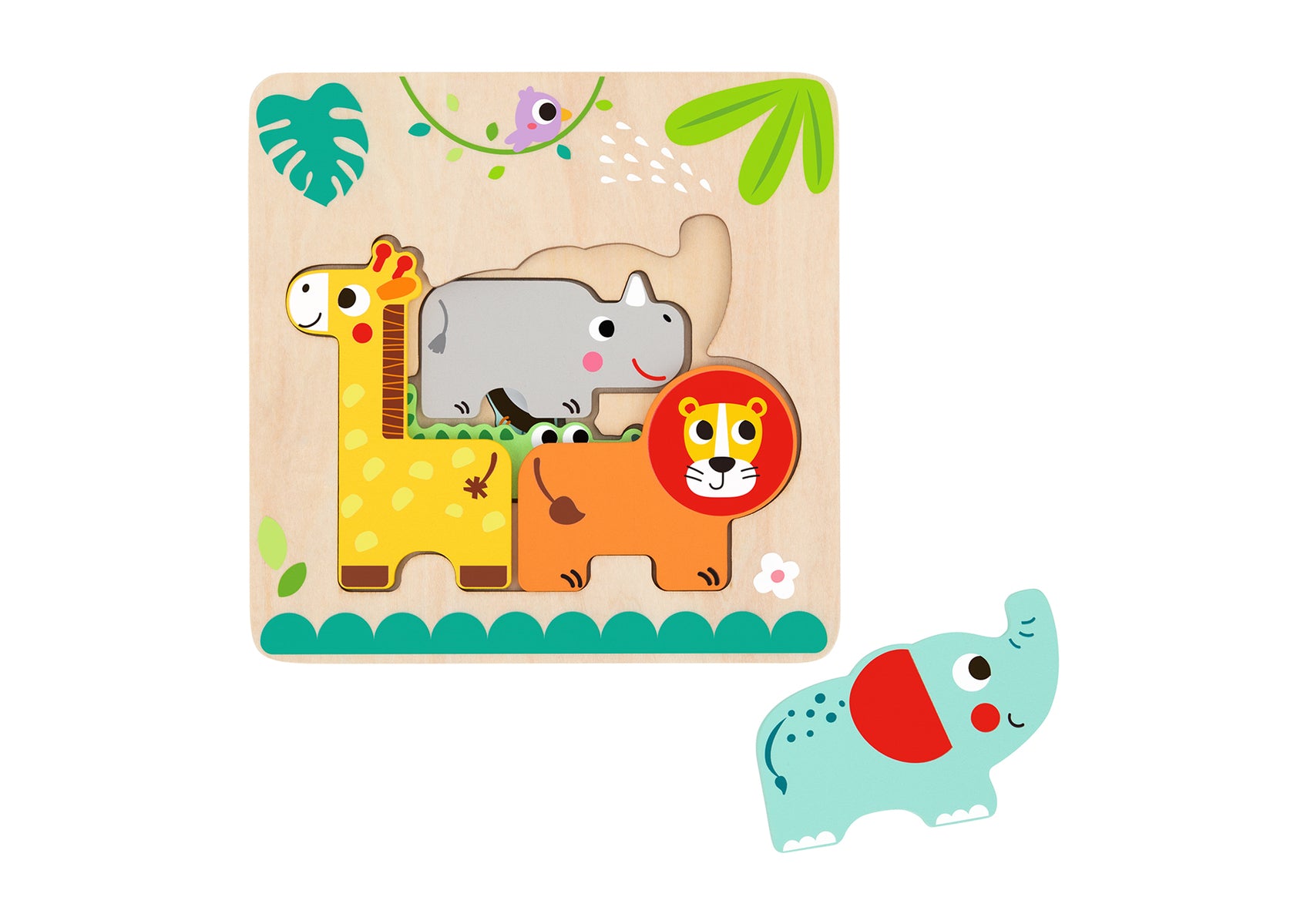 Multi Layered Jungle Animal Puzzle