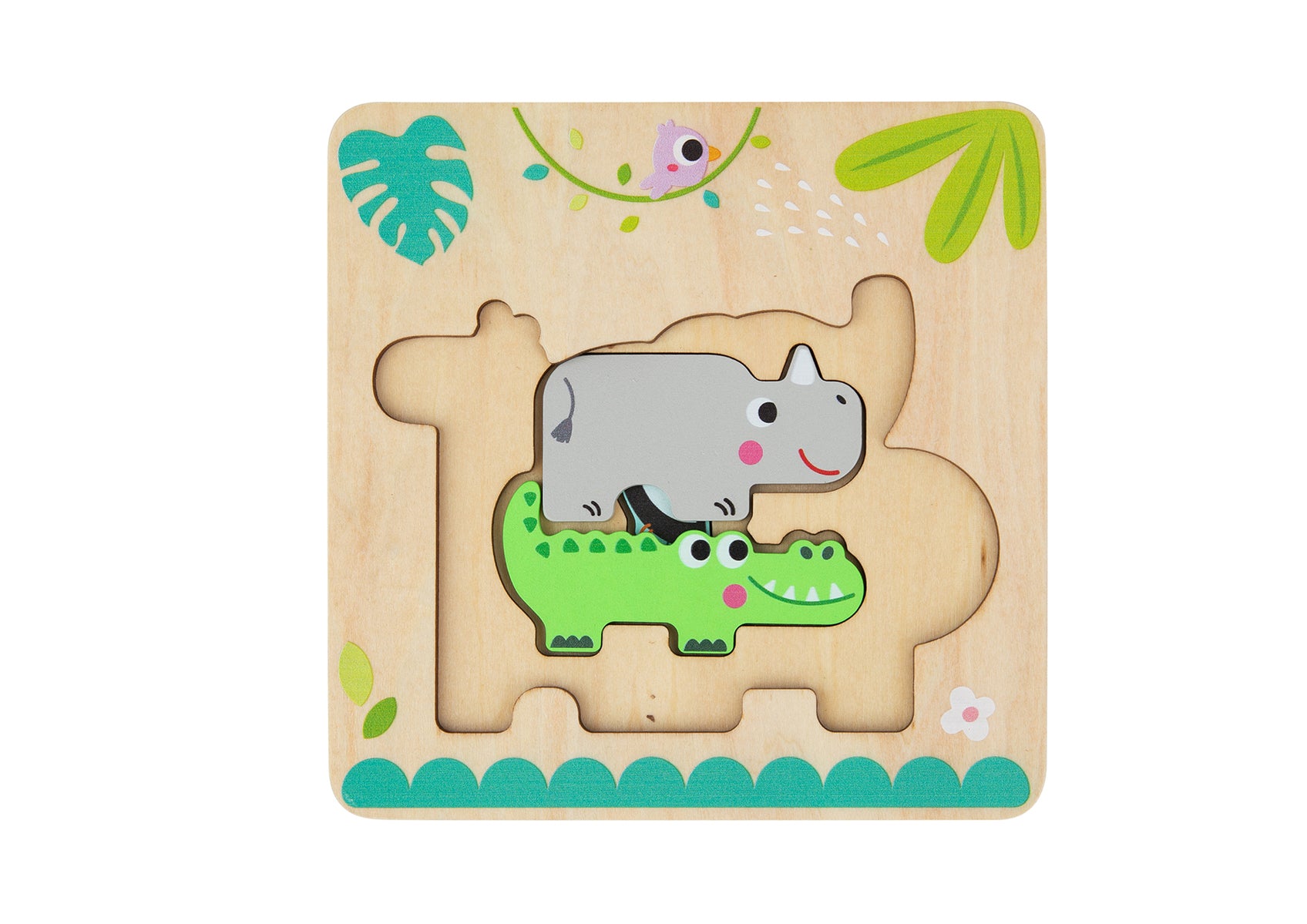 Multi Layered Jungle Animal Puzzle