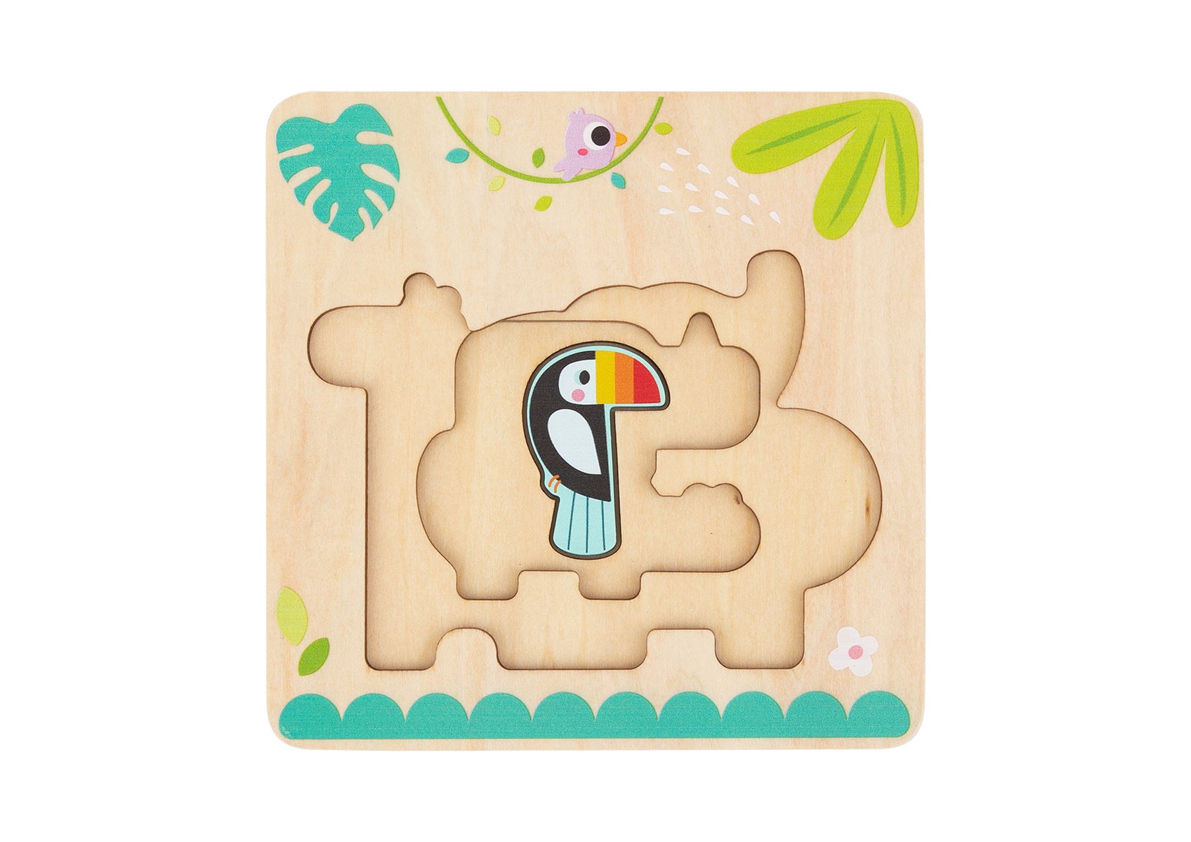 Multi Layered Jungle Animal Puzzle