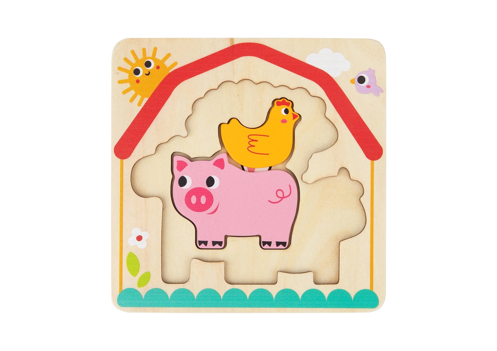 Multi Layered Farm Animal Puzzle