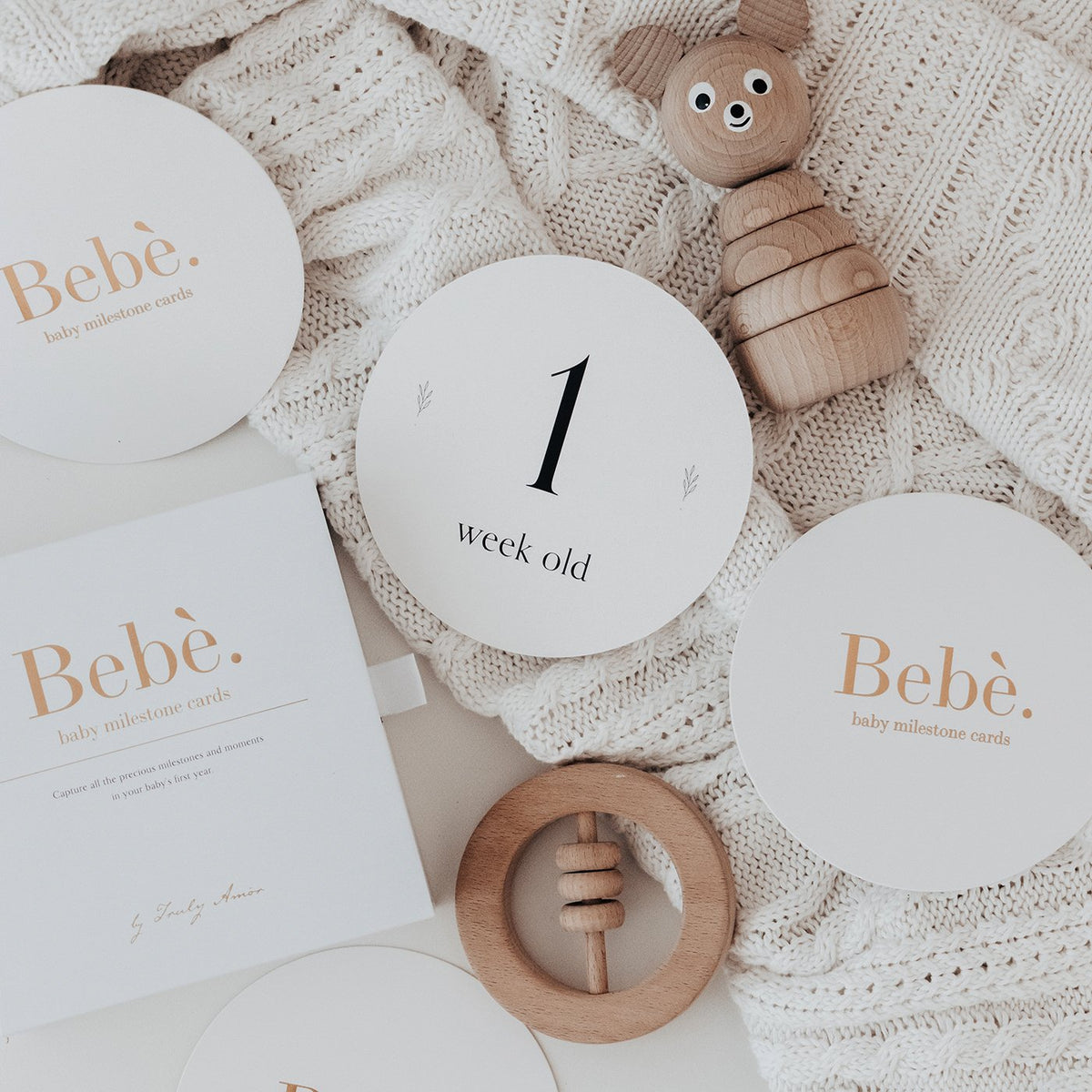 Truly Amor Baby Milestone Cards