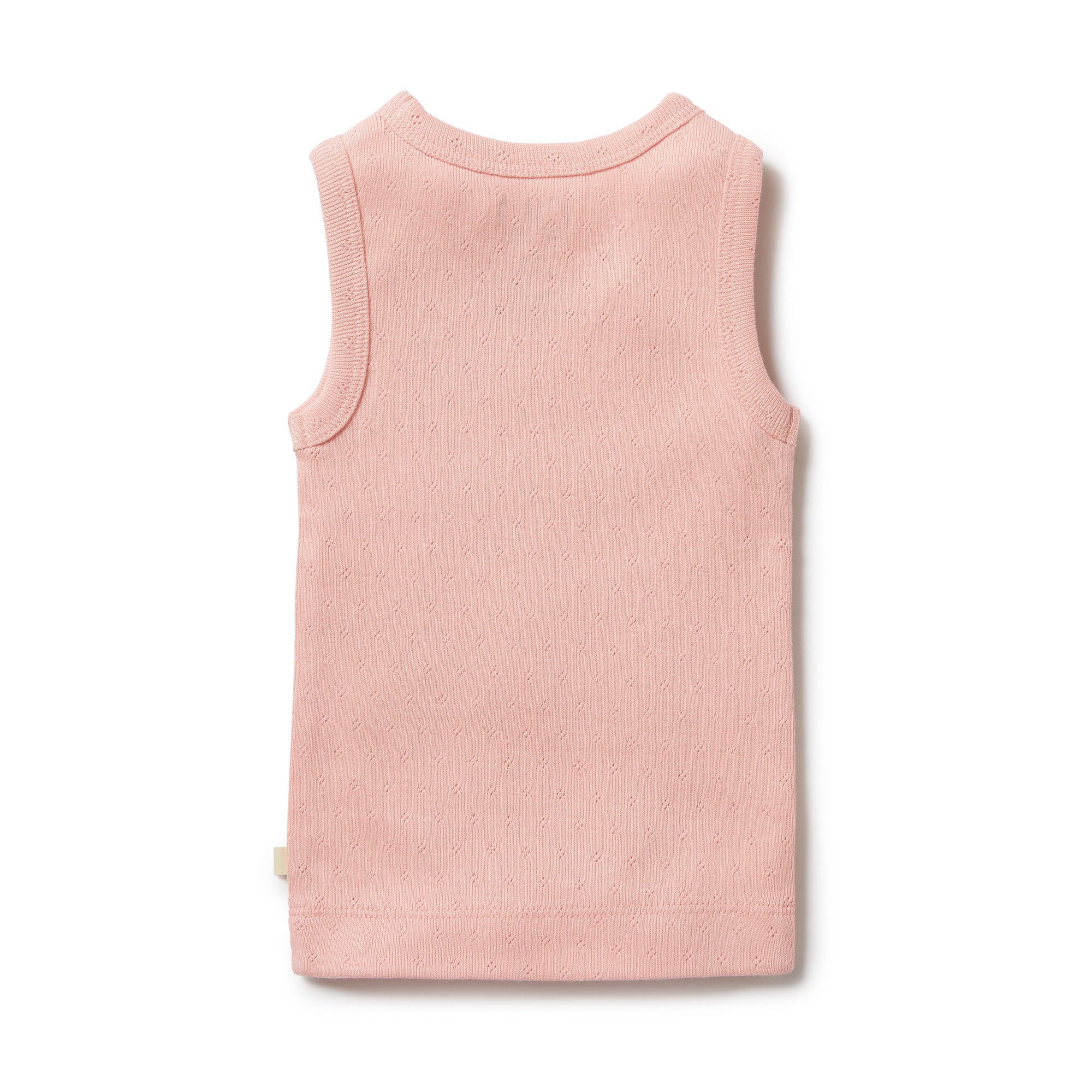 W&f Organic Pointelle Singlet Cantaloupe