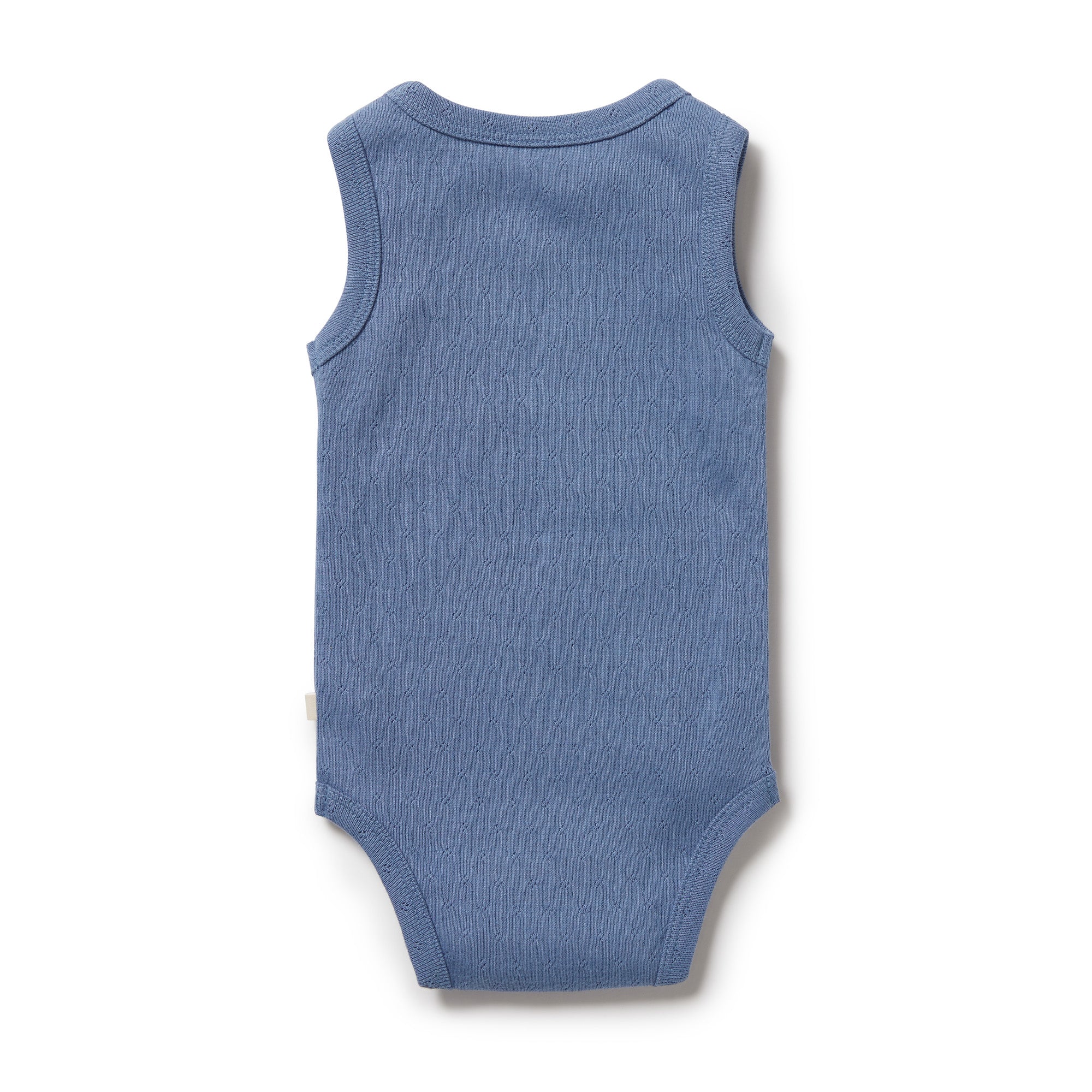 W&f Organic Pointelle Singlet Bodysuit Raindrop 00000 - Last One