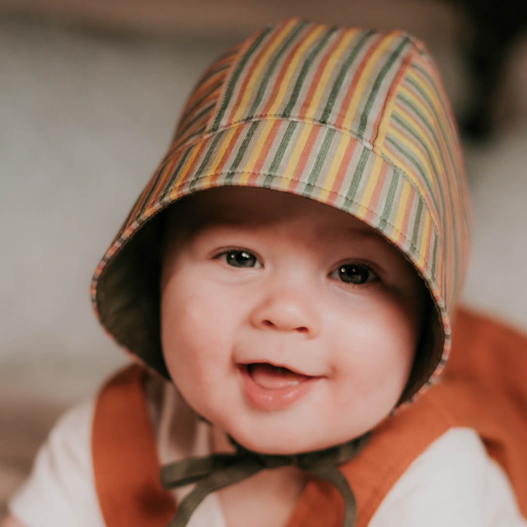 Bedhead Heritage Reversible Sun Bonnet Gwen/moss
