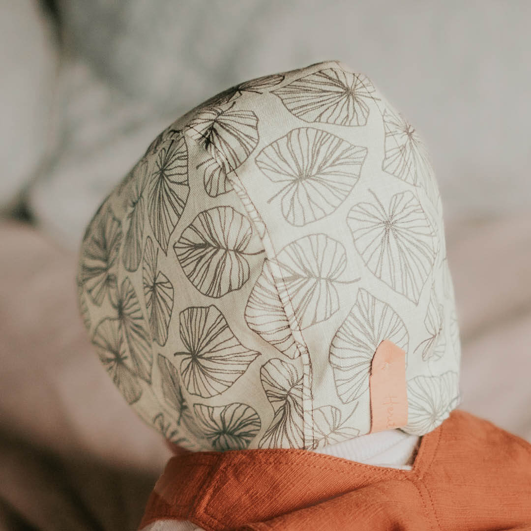 Bedhead Heritage Reversible Sun Bonnet Leaf/moss