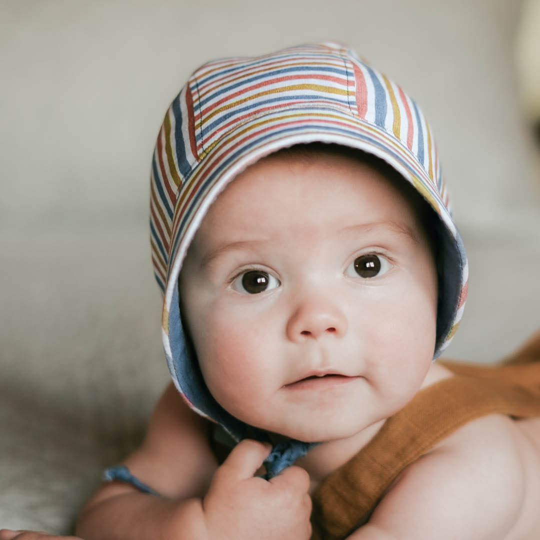 Bedhead Heritage Reversible Sun Bonnet Sammy/steele