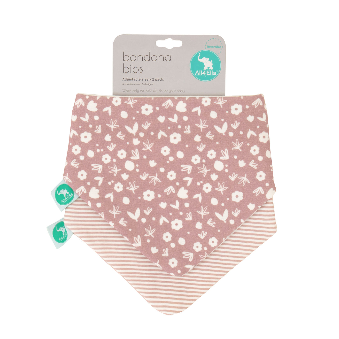 All4ella Bandana Bibs 2pk