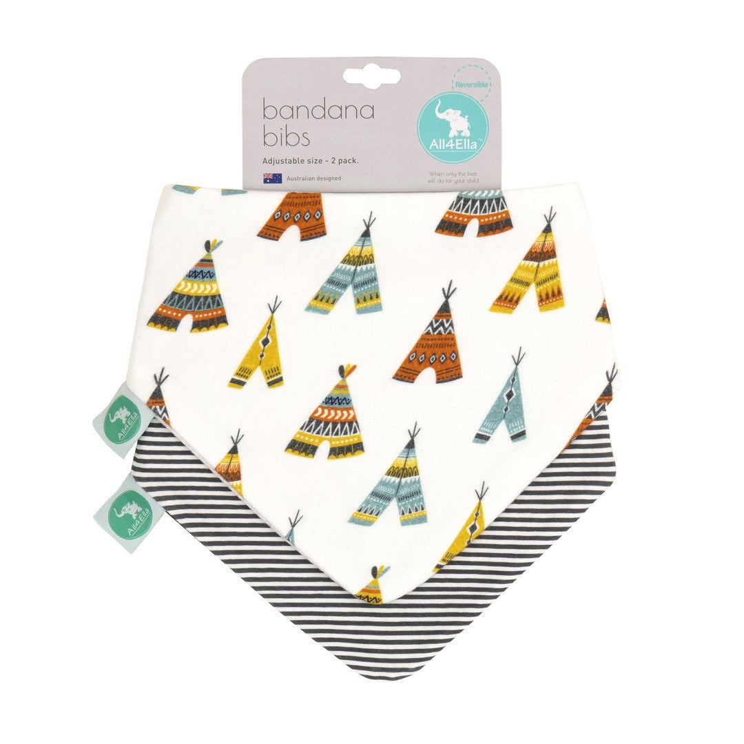 All4ella Bandana Bibs 2pk