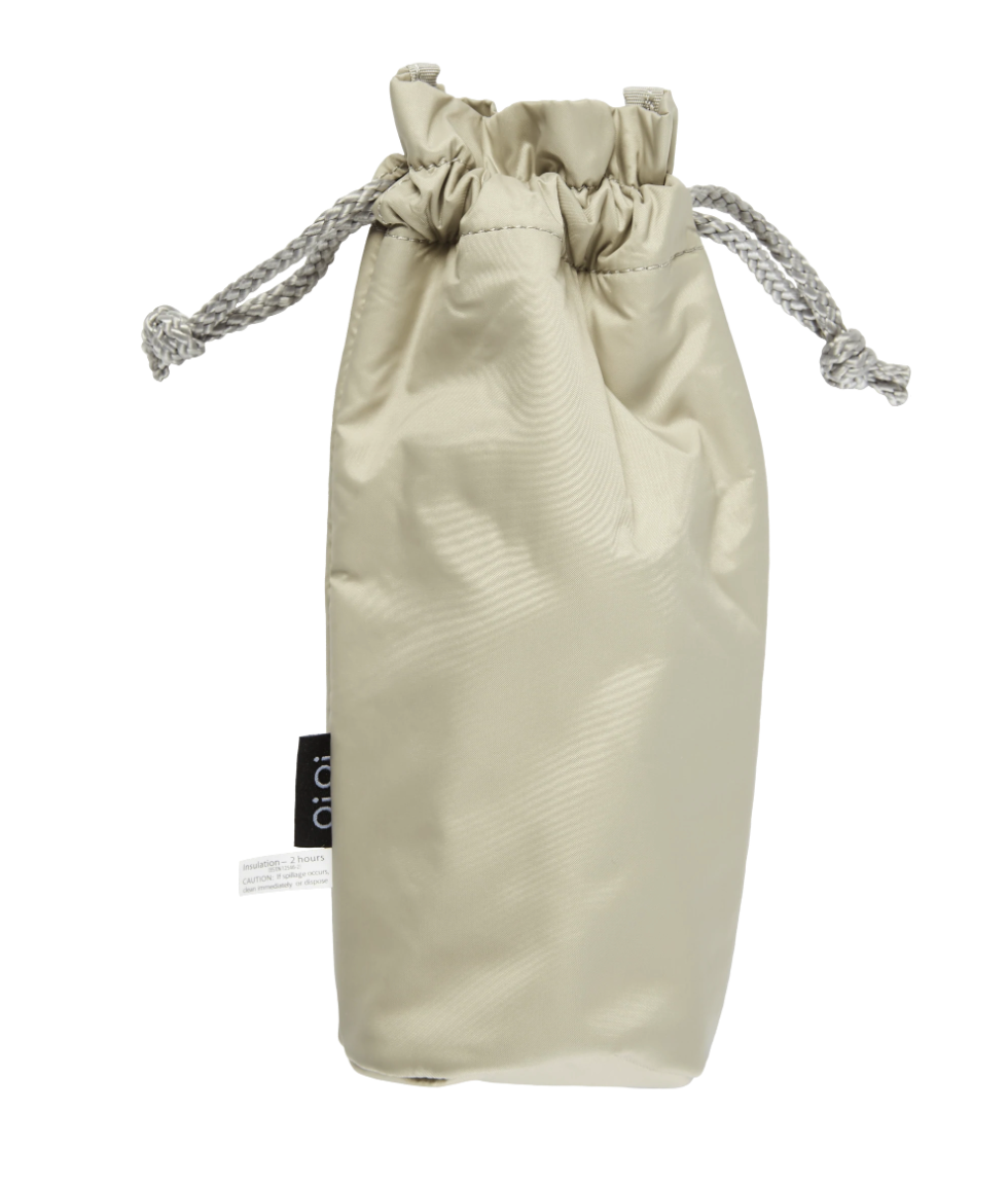 Oioi Beige Insulated Bottle Holder
