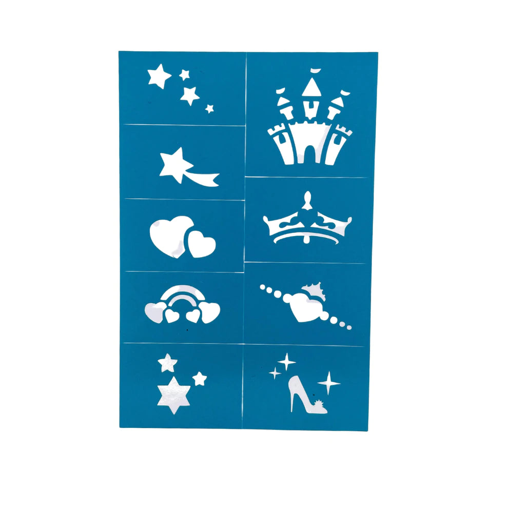 Oh Flossy Reusable Adhesive Face Paint & Make Up Stencils