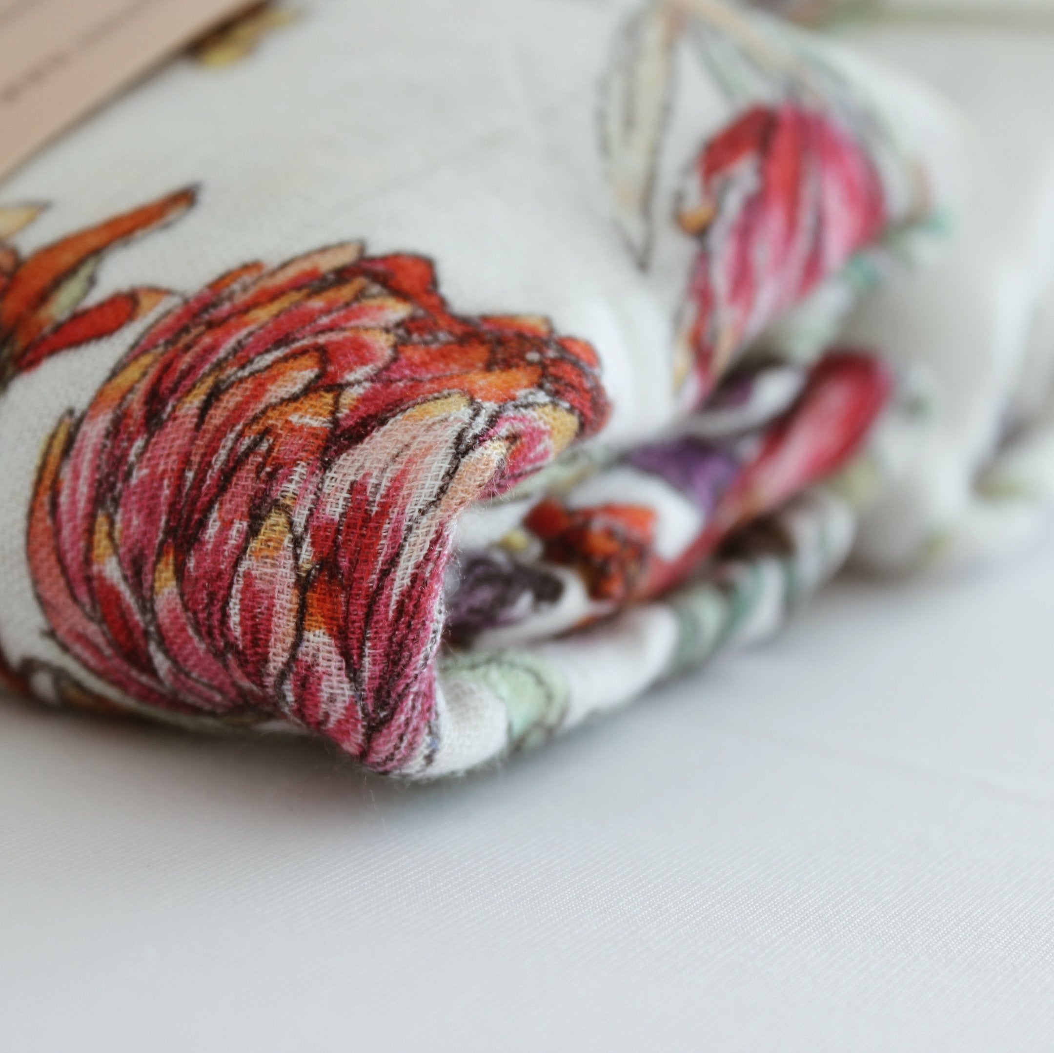 Treehouse Lane Designs Wildflower Bamboo Muslin Wrap