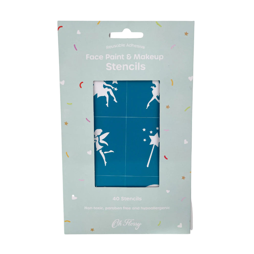 Oh Flossy Reusable Adhesive Face Paint & Make Up Stencils