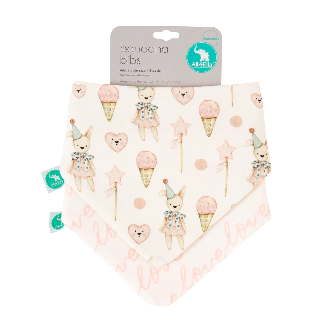 All4ella Bandana Bibs 2pk