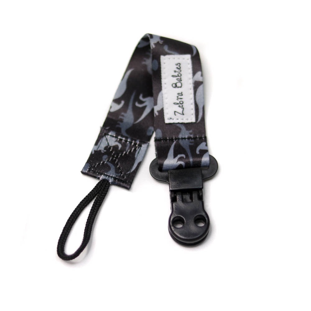 Zebra Babies Dummy Clips Flexi Ribbon