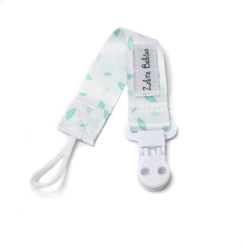 Zebra Babies Dummy Clips Flexi Ribbon