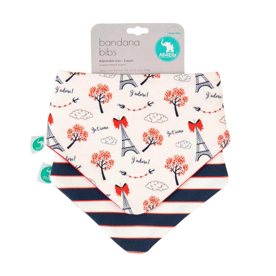 All4ella Bandana Bibs 2pk