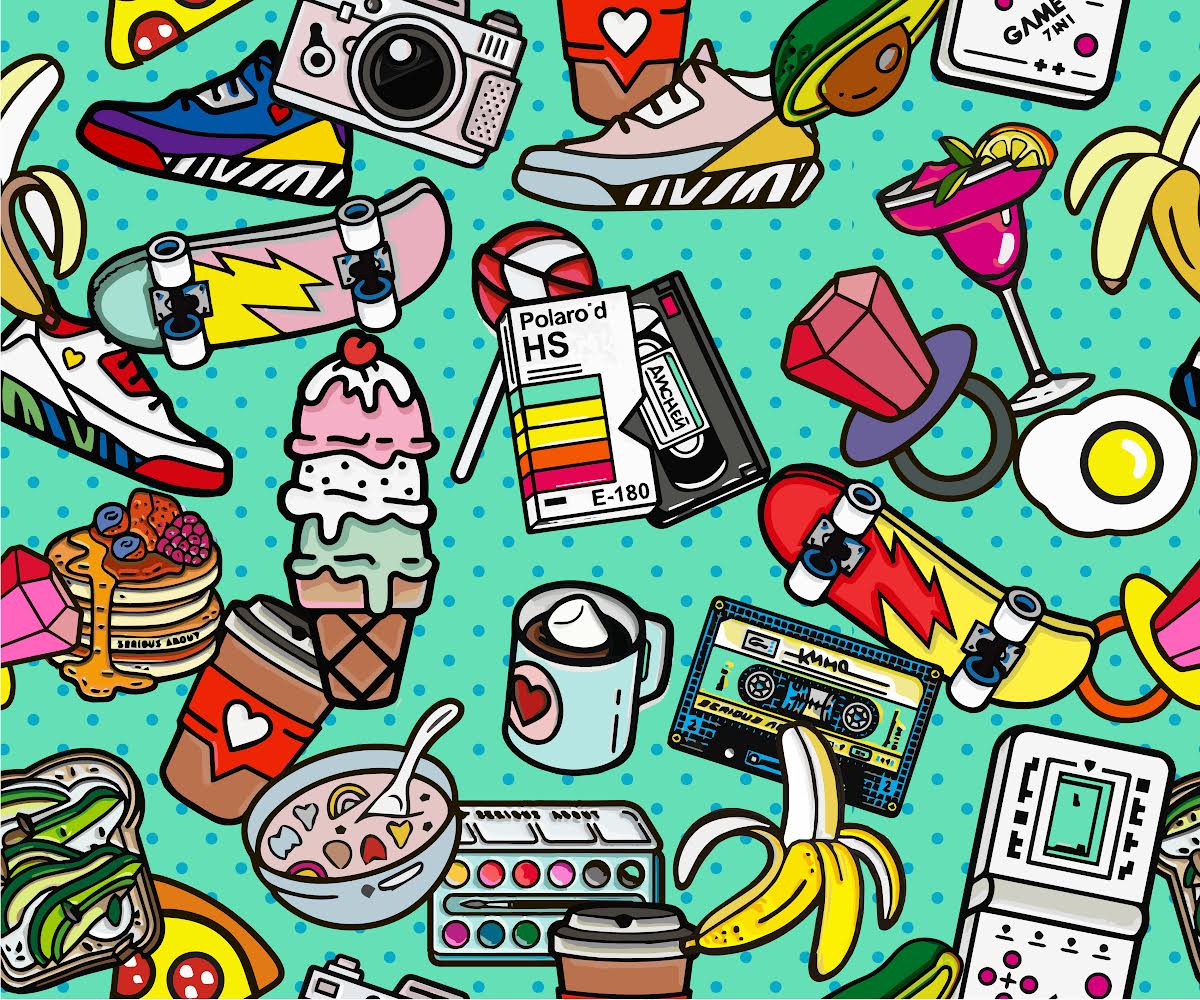 Oli Wood Racer Back Swimmers - 90's Print