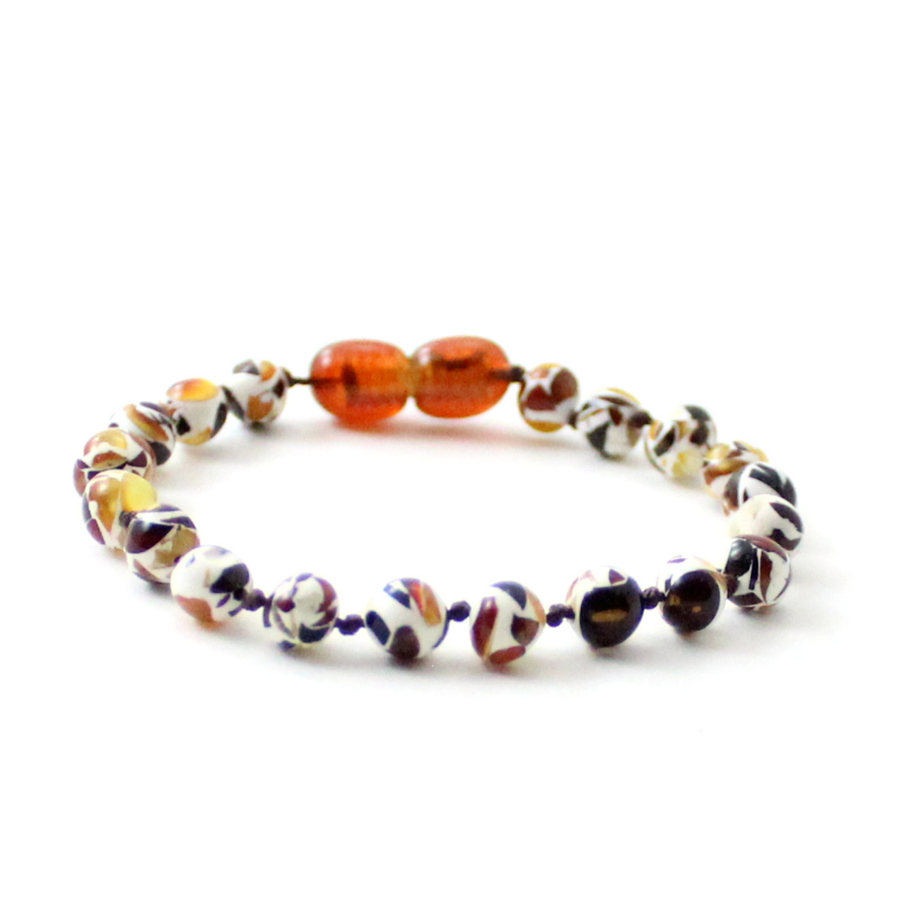 Zebra Babies Amber Bracelet 14cm