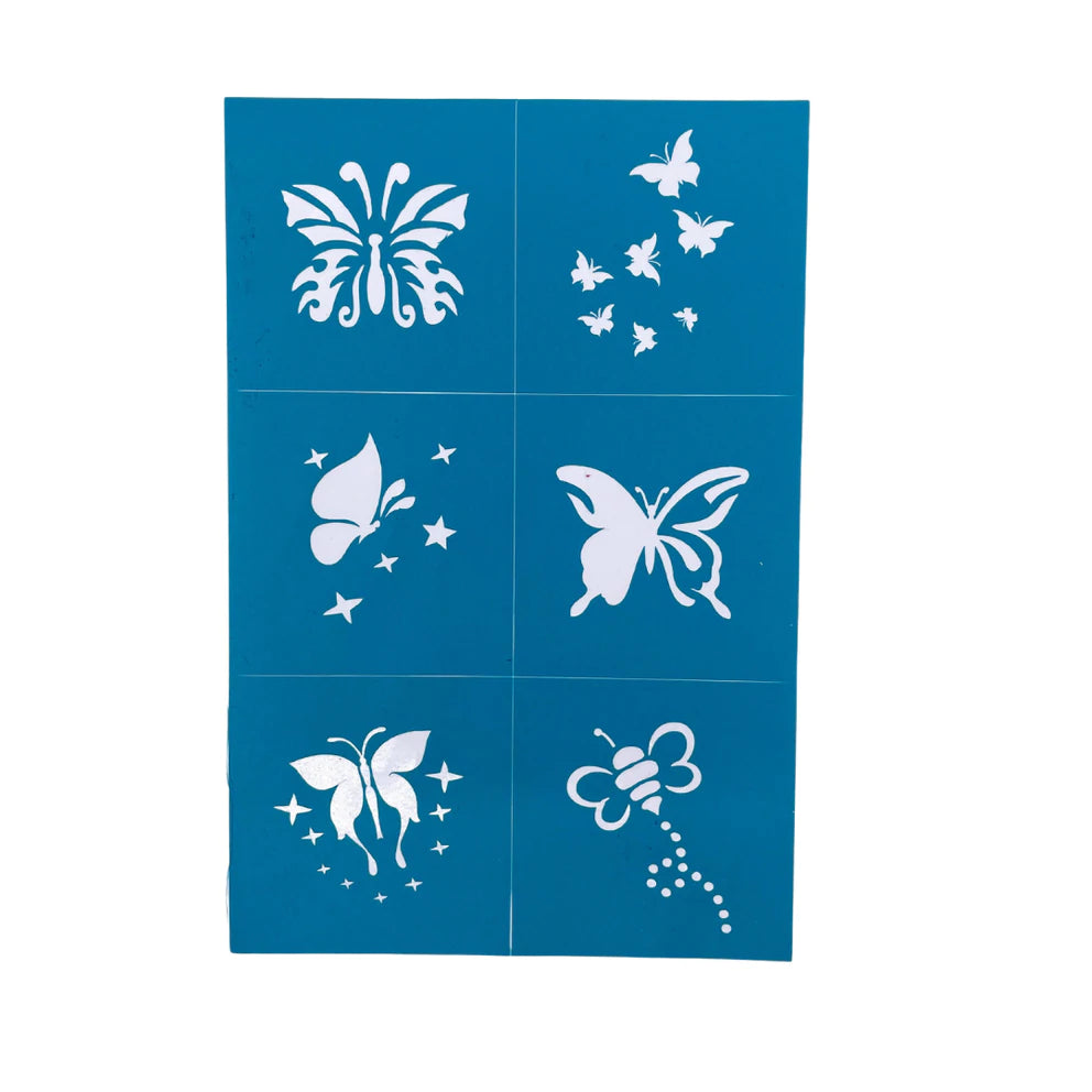 Oh Flossy Reusable Adhesive Face Paint & Make Up Stencils