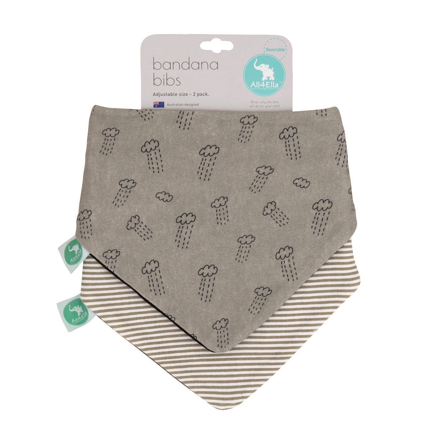 All4ella Bandana Bibs 2pk