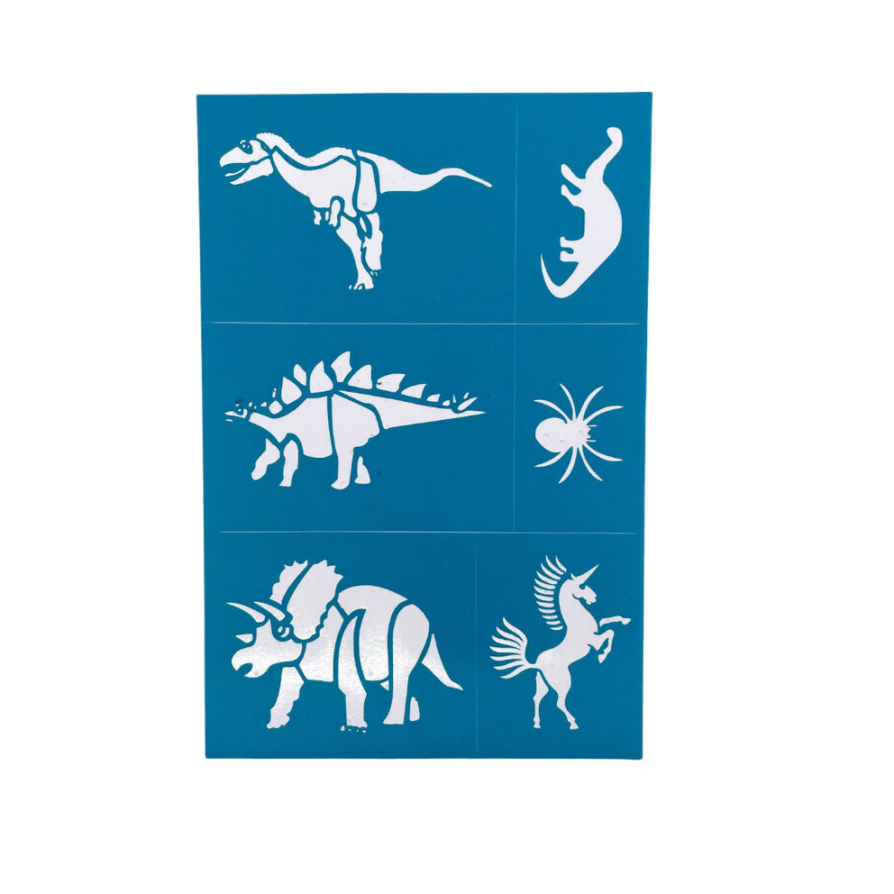 Oh Flossy Reusable Adhesive Face Paint & Make Up Stencils