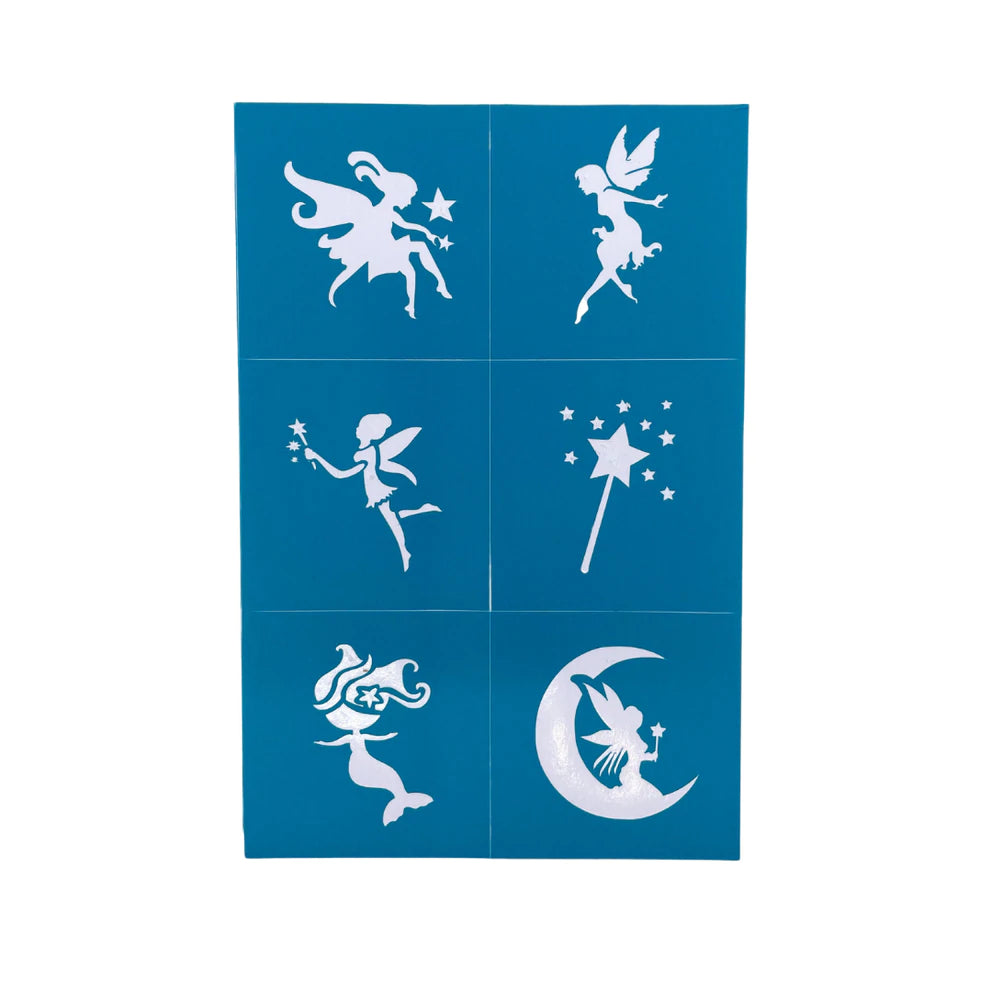 Oh Flossy Reusable Adhesive Face Paint & Make Up Stencils