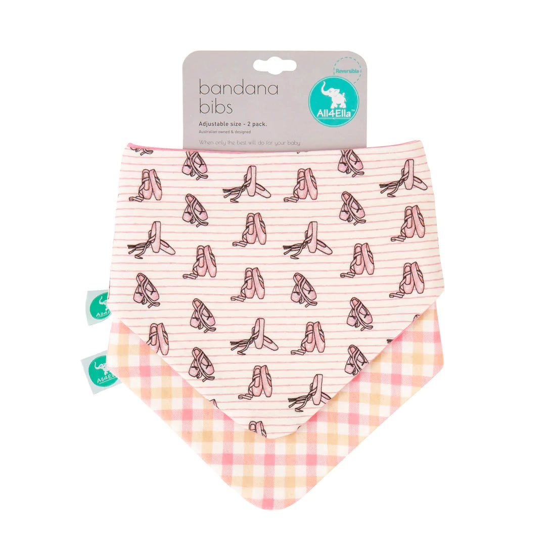 All4ella Bandana Bibs 2pk