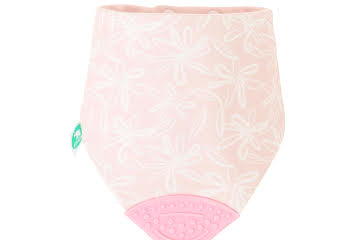 All4ella Bandana Bib With Silicone Teether