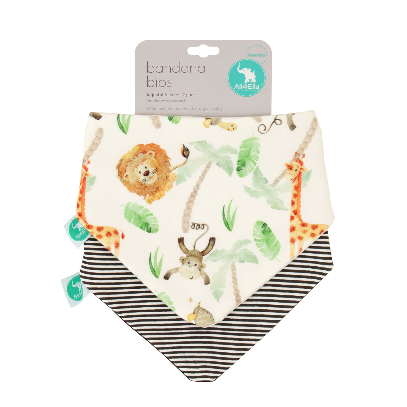 All4ella Bandana Bibs 2pk