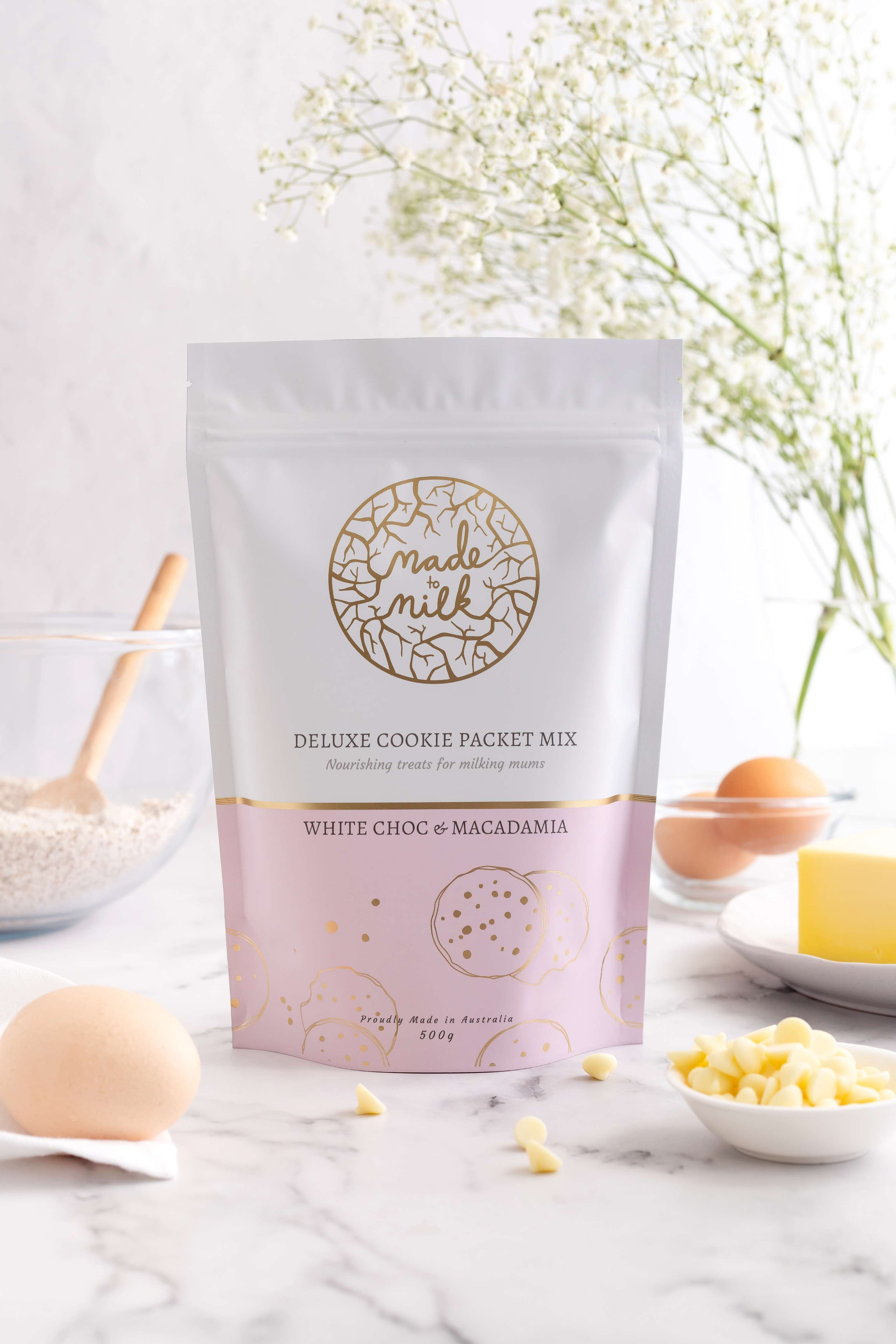 Made To Milk - White Chocolate & Macadamia Packet Mix