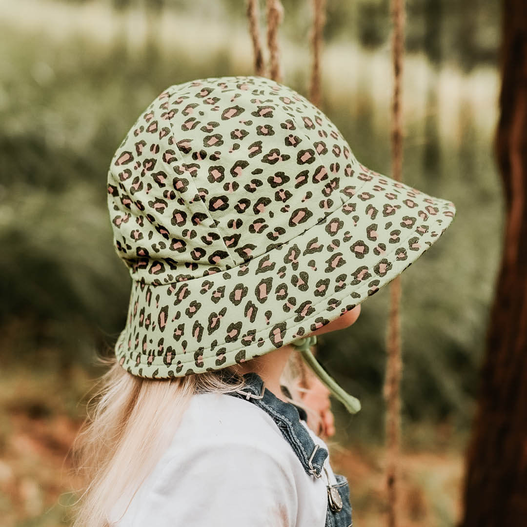 Bedhead Bucket Hats - Leopard With Ponytail Hole
