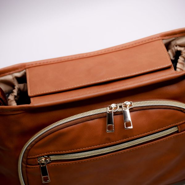 Zebra Babies Pram Caddy Organiser Faux Leather