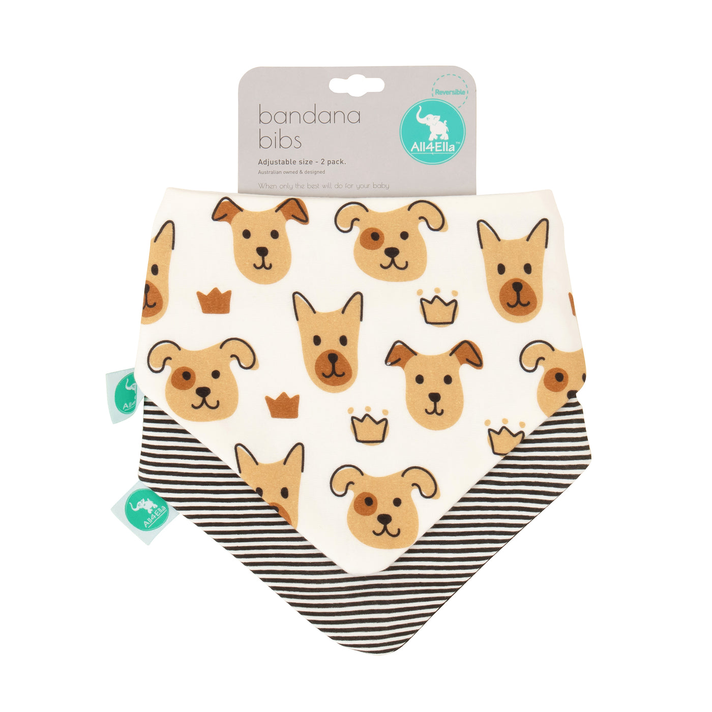 All4ella Bandana Bibs 2pk