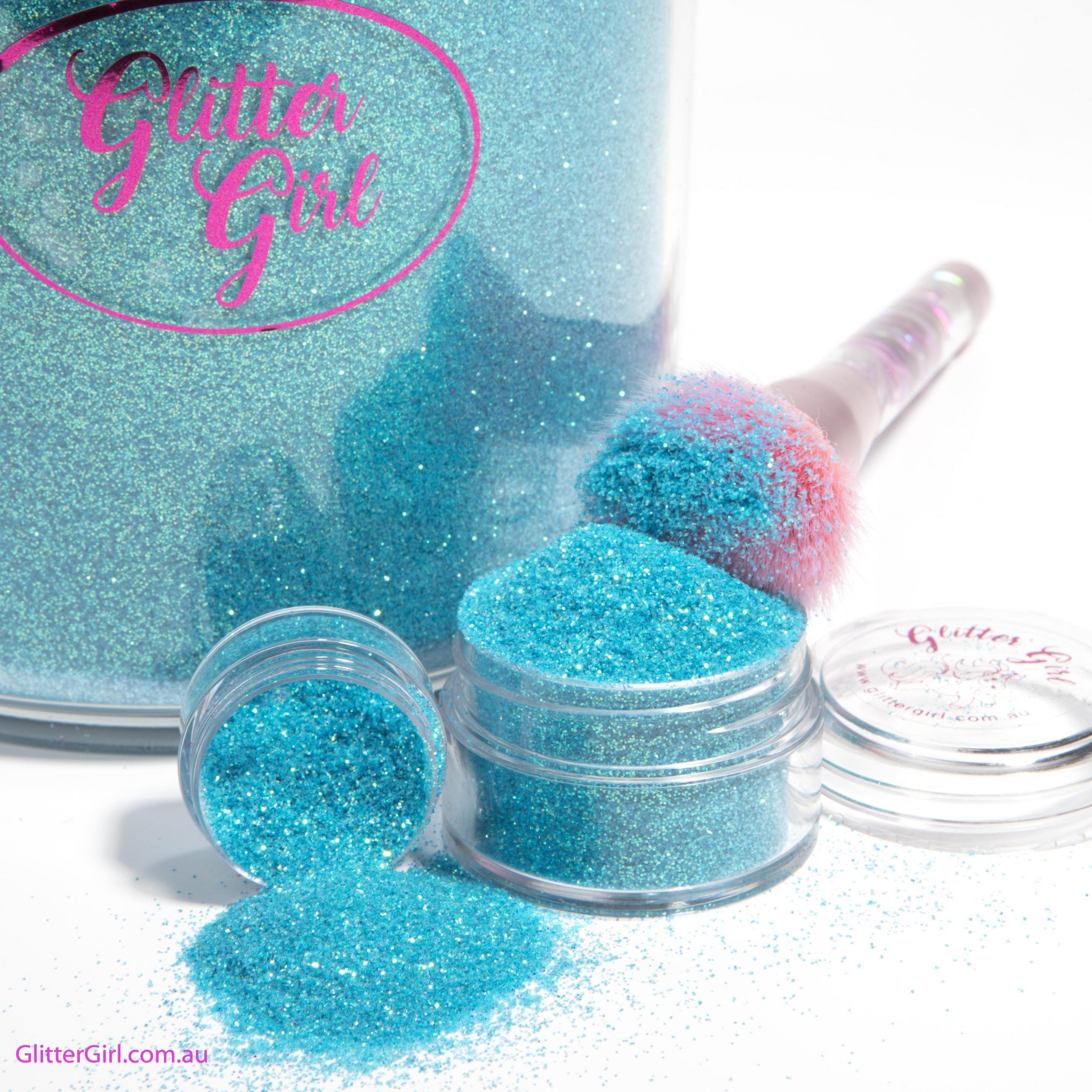 Glitter Girl Rainbow Aqua Tail Glitter